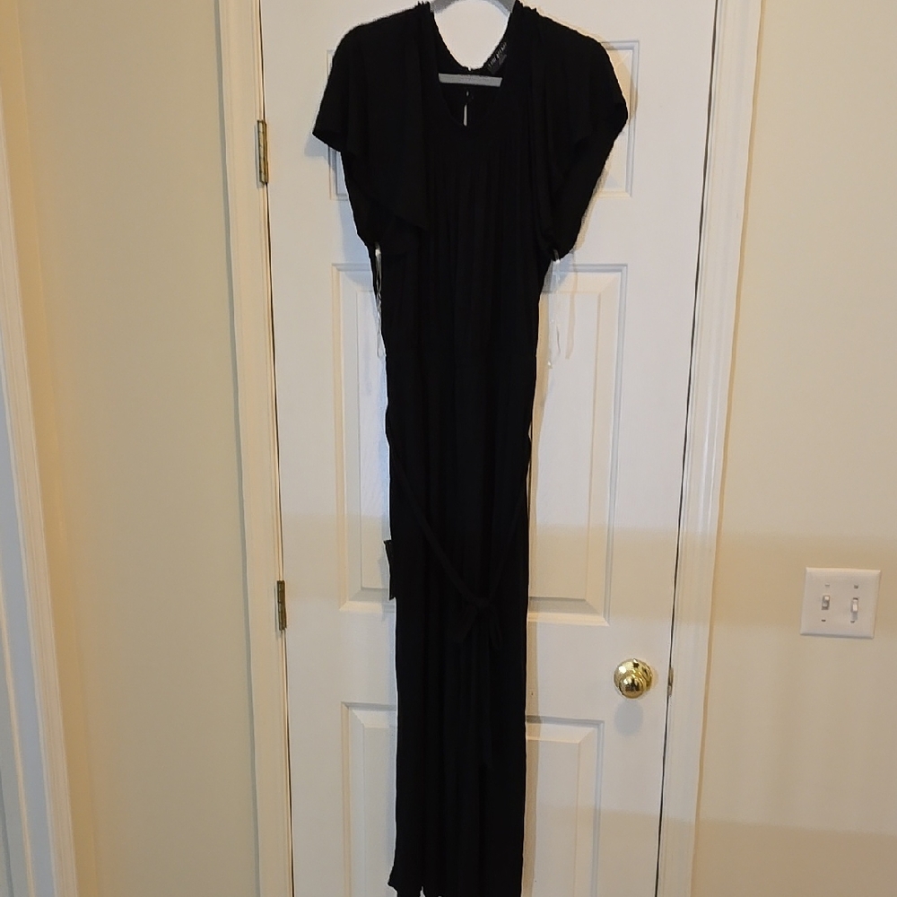 Black Lane Bryant Jumpsuit With Waist Tie 18-20